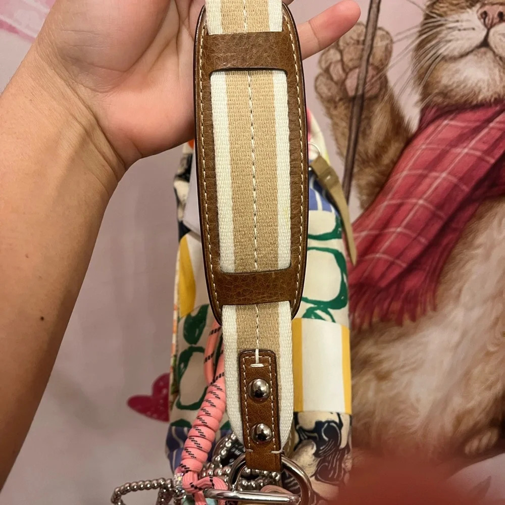 Small Coach Colorful Patchwork Women's Bag - Picture 8 of 11